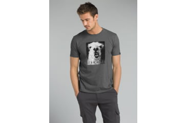 Image of prAna Llamaste Journeyman Tee - Mens, Charcoal Heather, Large, M11180480-CCHT-L