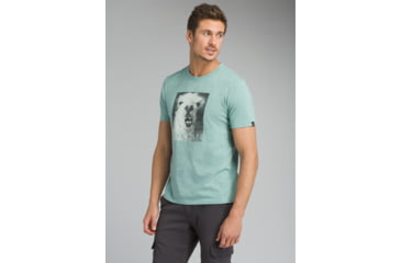 Image of prAna Llama'ste Journeyman Tee - Men's, Sweetwater Green Heather, X-Large, M11180480-SGHT-XL