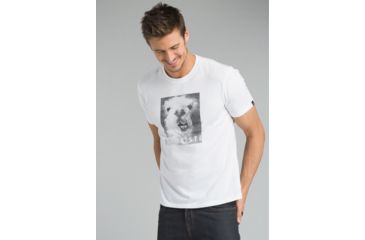 Image of prAna Llama'ste Journeyman Tee - Men's, White, Small, M11180480-WHT-S
