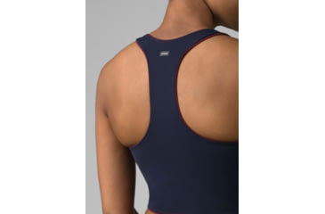 Image of prAna Momento Crop Top - Womens, Maroon/Nautical, Large, 1963231-601-L
