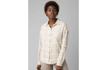 Image of prAna Percy Top - Womens, Ashy Plaid, Medium, W21180493-ASPD-M