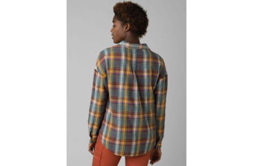 Image of prAna Percy Top - Womens, Nickel Plaid, Medium, W21180493-NIPD-M
