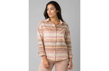 Image of prAna Percy Top - Womens, Stone Stripe, Extra Small, W21180493-SXST-XS