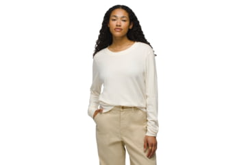 Image of prAna Everyday Vintage-Washed LS Tee - Womens, Canvas, M, 2057021-250-M