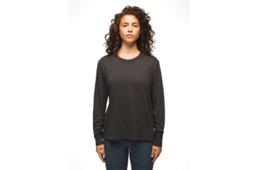 Image of prAna Everyday Vintage-Washed LS Tee - Womens, Charcoal, XXL, 2057021-020-XXL