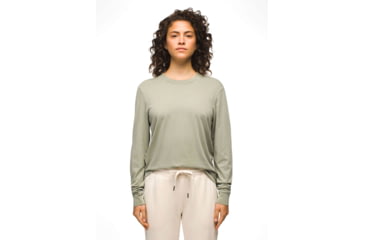 Image of prAna Everyday Vintage-Washed LS Tee - Womens, Juniper Green, XS, 2057021-300-XS