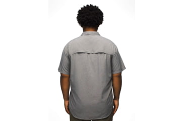 Image of prAna Lost Sol Short Sleeve Shirt Standard Fit - Mens, Heather Grey, XXL, 1972351-020-ST-XXL