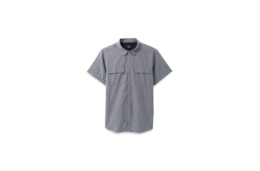 Image of prAna Lost Sol Short Sleeve Shirt Standard Fit - Mens, Heather Grey, XXL, 1972351-020-ST-XXL
