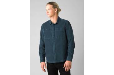 Image of prAna Ridgecrest Long Sleeve Top - Men's, Extra Large, Deep Stellar, 1967951-400-ST-XL