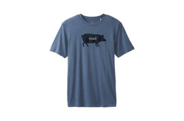 Image of prAna Road Hog Journeyman T-Shirt - Mens, Denim Heather, Large, M13181508-DEHT-L