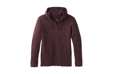 Image of prAna Smith Full Zip Hoodie - Mens, Black Cherry, X-Large, M21180472-BKCY-XL