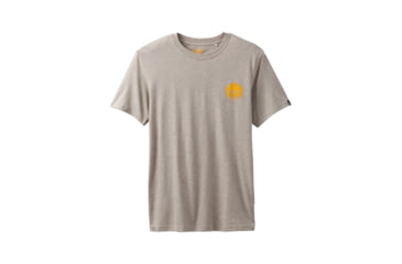 Image of prAna Transition Short Sleeve Mens, Dark Khaki Heather, Large, M11180470-DKHT-L
