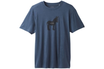 Image of prAna Wise Journeyman Tee - Mens, Denim Heather, Medium, M11180479-DEHT-M