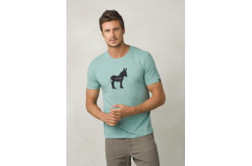 Image of prAna Wise Ass Journeyman Tee - Men's, Sweetwater Green Heather, Small, M11180479-SGHT-S