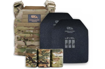 Image of Predator Armor Polyethylene Level III Loaded Bundle, Multi-cam, 16x12, BDL-3PLYLBDL-MC