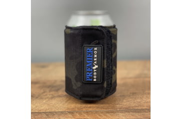Image of Premier Body Armor Bulletproof Koozie, Level II, MultiCam Black, One Size, Koozie-BlkMc