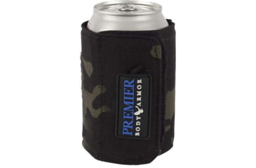 Image of Premier Body Armor Bulletproof Koozie, Level II, MultiCam Black, One Size, Koozie-BlkMc