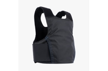Image of Premier Body Armor Concealable Armor Vest w/ Level IIIA Panel, Black With Blue Stitching, Large, CAV-BLACK-LARGE