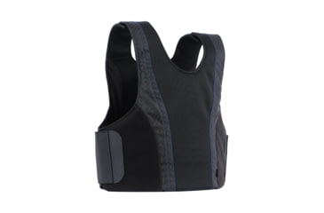 Image of Premier Body Armor Concealable Armor Vest w/ Level IIIA Panel, Black With Blue Stitching, Large, CAV-BLACK-LARGE