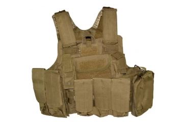 Image of Sniper Cross Draw Tactical Multi Function Vest, Tan, ASVT02-T