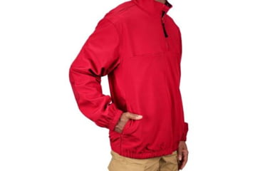 Image of Propper 1/4 Zip Softshell Job Shirt - Mens, Red, 5Extra Large, Long Inseam, F54395Z6005XL3