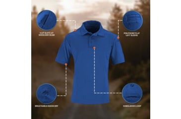 Image of Propper EdgeTec Short Sleeve Polo - Womens, Cobalt Blue, XL, F58035M452XL