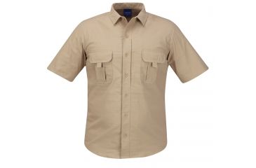 Image of PROPPER Summerweight Tactical Mens Short Sleeve Shirt, Khaki, L F53743C250L