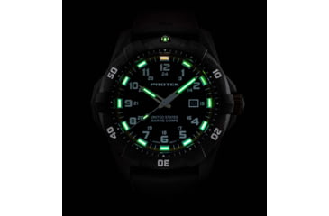 Image of ProTek Carbon USMC Dive Watch, Carbon Case/Black&amp;Blue Dial/Black Strap, One Size, PT1013