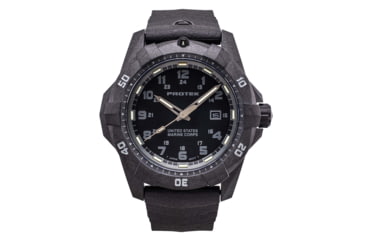 Image of ProTek Carbon USMC Dive Watch, Carbon Case/Black Dial/Black Strap, One Size, PT1011