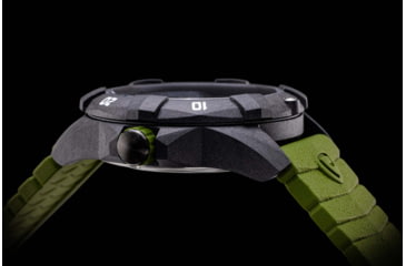 Image of ProTek Carbon USMC Dive Watch, Carbon Case/Black&amp;Green Dial/Green Strap, One Size, PT1015G