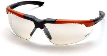 Image of Pyramex Reatta Safety Glasses - Indoor/Outdoor Mirror Lens, Orange-Charcoal Frame SOC4880D