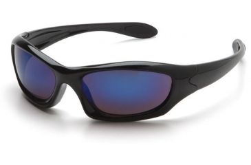 Image of Pyramex Zone 3 Safety Glasses - Ice Blue Mirror Lens, Black Frame SB5265D