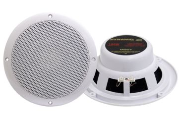 Image of Pyramid Marine Speaker 6.5in Pyramid Dual Cone 120 Watts, White MDC7