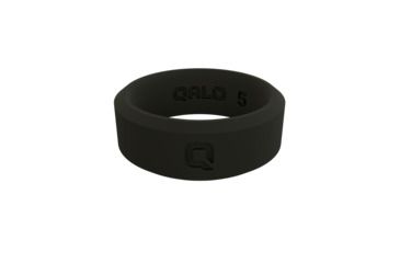 Image of QALO Womens Standard Modern Silicone Ring, Black, 5 QS9-FSB05