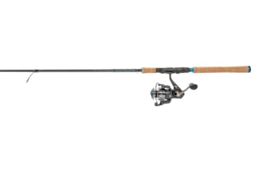 Image of Quantum Benchmark Spinning Reel and Rod Combo, 7ft, 1-PC, Medium-Light, Fast Rod, Graphite Composite Blank, SZ 3000 Reel, 5+1 Bearings, 6.2-1 Ratio, Silver/Blue, BK3000701ML815.P2