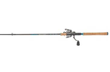 Image of Quantum Benchmark Spinning Reel and Rod Combo, 7ft, 1-PC, Medium-Light, Fast Rod, Graphite Composite Blank, SZ 3000 Reel, 5+1 Bearings, 6.2-1 Ratio, Silver/Blue, BK3000701ML815.P2