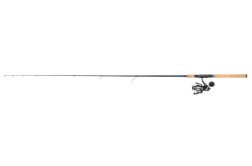 Image of Quantum Benchmark Spinning Reel and Rod Combo, 7ft, 1-PC, Medium, Fast Rod, Graphite Composite Blank, SZ 4000 Reel, 5+1 Bearings, 6.2-1 Ratio, Silver/Blue, BK4000701M1017.P2