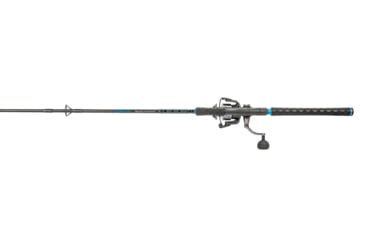 Image of Quantum Benchmark Spinning Reel and Rod Combo, 7ft, 1-PC, Medium, Fast Rod, Graphite Composite Blank, SZ 5000 Reel, 5+1 Bearings, 5.6-1 Ratio, Silver/Blue, BK5000701M1220.P2
