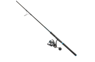 Image of Quantum Benchmark Spinning Reel and Rod Combo, 7ft, 1-PC, Medium, Fast Rod, Graphite Composite Blank, SZ 5000 Reel, 5+1 Bearings, 5.6-1 Ratio, Silver/Blue, BK5000701M1220.P2