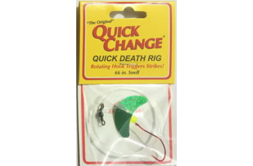 Image of Quick Change Quick Death- 1 1/2in Wing Rig- SZ 2 Quick Death Hook- 66in 14# test -Green, QW24