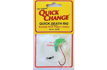 Image of Quick Change Quick Death- 1in Wing Rig- SZ 2 Quick Death Hook- 66in 14# test - Green, QW4