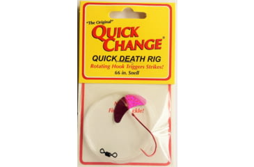 Image of Quick Change Quick Death- 1in Wing Rig- SZ 2 Quick Death Hook- 66in 14# test - PINK, QW7