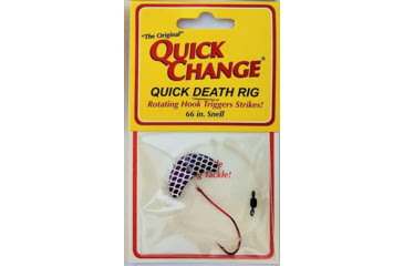 Image of Quick Change Quick Death- 1in Wing Rig- SZ 2 Quick Death Hook- 66in 14# test - Purple, QW6