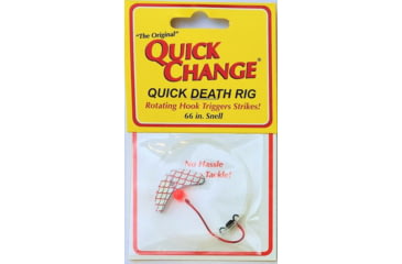 Image of Quick Change Quick Death -1in Wing Rig- SZ 2 Quick Death Hook- 66in 14# test- Silver Minnow, QW1