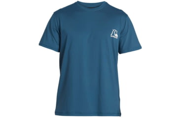 Image of Quiksilver Heritage Short Sleeve UPF 50 Surf Tee - Mens, Majolica Blue, Large, EQYWR03236-BSM0-L
