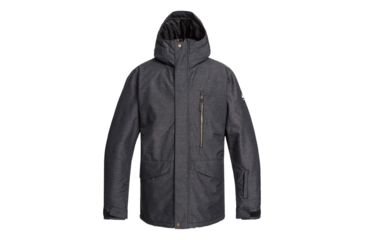 Image of Quiksilver Mission Snow Jacket - Mens, Black, Medium, EQYTJ03221-KVJ0-M