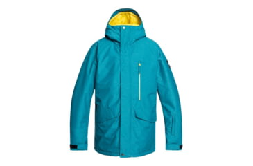 Image of Quiksilver Mission Snow Jacket - Mens, Lyons Blue, Medium, EQYTJ03221-BSE0-M