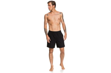 Image of Quiksilver Waterman Balance 18 Volleys Shorts - Mens, Black, Extra Large, EQMJV03057-KVJ0-XL