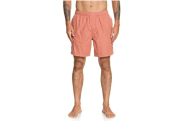 Image of Quiksilver Waterman Balance 18 Volleys Shorts - Mens, Canyon Rose, Large, EQMJV03057-MLT0-L