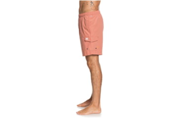 Image of Quiksilver Waterman Balance 18 Volleys Shorts - Mens, Canyon Rose, Large, EQMJV03057-MLT0-L